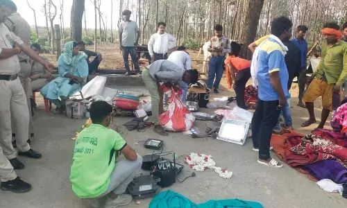 खेती की आड़ में चोरी, टेंट सहित भारी मात्रा में सामान बरामद