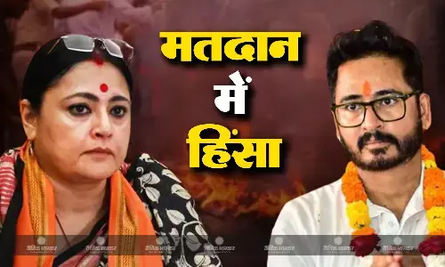 पश्चिम बंगाल में हिंसा के बीच मतदान जारी, बीजेपी के दो कैंडिडेट को पोलिंग बूथ पर जाने से रोका, हुआ हंगामा