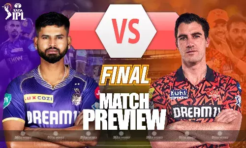 चेपॉक के मैदान पर कोलकाता और हैदराबाद के बीच खिताबी जंग, जानिए दोनों टीमों का हेड-टू-हेड रिकॉर्ड और पॉसिबल प्लेइंग-11