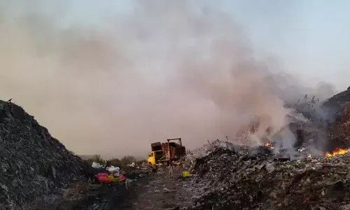 अमरावती के कंपोस्ट डिपो में रात में लगती है आग, सुबह मनपा को बुझानी पड़ती है