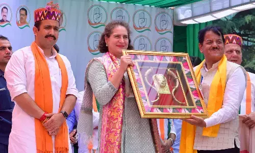 मंडी से कांग्रेस उम्मीदवार विक्रमादित्य सिंह के लिए प्रियंका गांधी ने किया प्रचार, जनता से की खास अपील