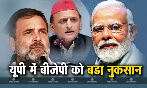 यूपी में बीजेपी को बड़ा नुकसान, किसका चला जादू? राहुल या अखिलेश, यहां जानिए
