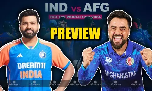 सुपर-8 के अपने पहले मुकाबले में अफगानिस्तान से भिड़ेगी भारतीय टीम, जानिए दोनों टीमों का हेड-टू-हेड रिकॉर्ड और पॉसिबल प्लेइंग-11 सुपर-8 के अपने पहले मुकाबले में अफगानिस्तान से भिड़ेगी भारतीय टीम, जानिए दोनों टीमों का हेड-टू-हेड रिकॉर्ड और पॉसिबल प्लेइंग-11
