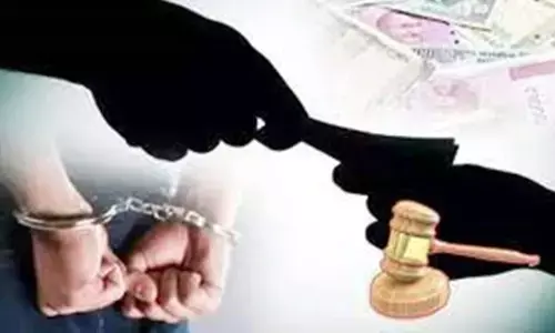 एक शख्स को पटवारी के कहने पर रिश्वत लेते पकड़ा, 10 हजार रुपए की घूस मांगी थी