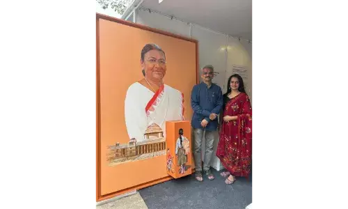 राष्ट्रपति भवन में लगी पुणे के चित्रकार की नई ऑडियो टेक्सटाइल पेंटिंग