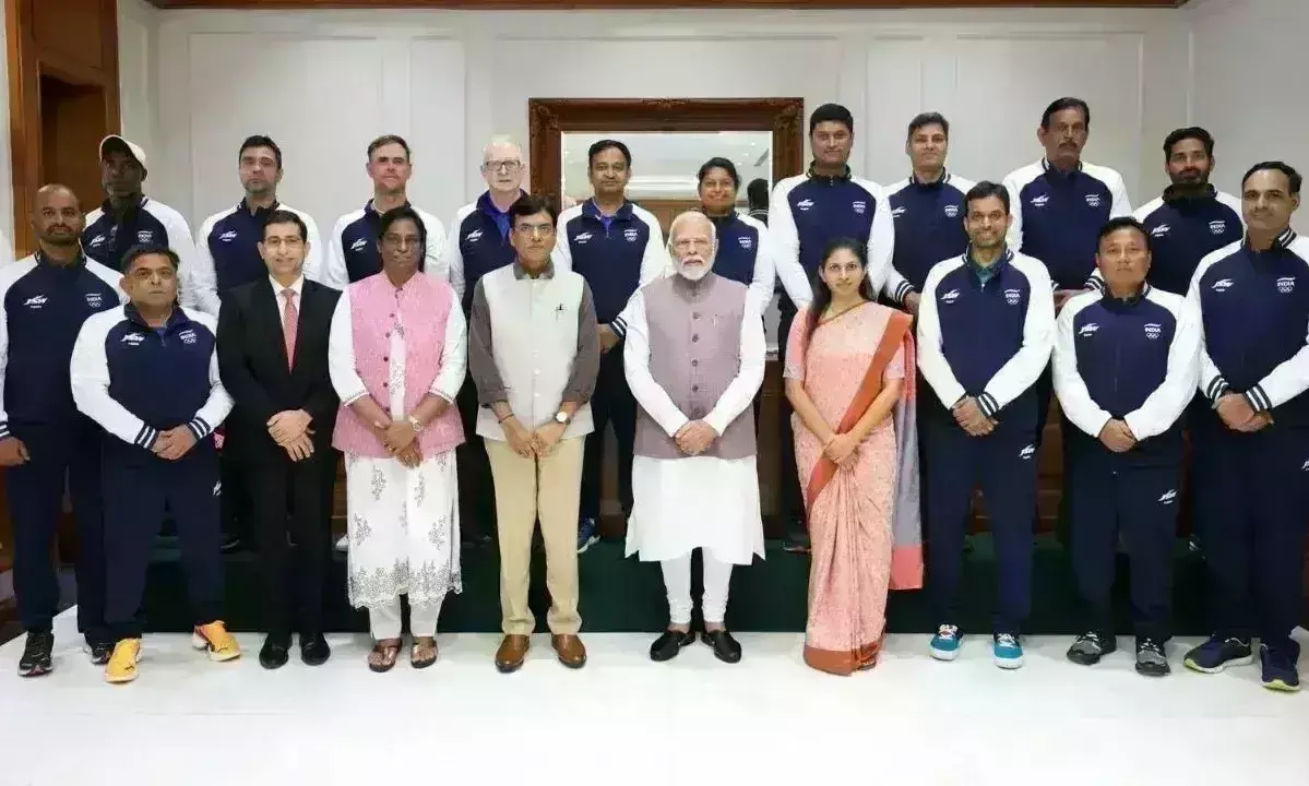 प्रधानमंत्री नरेंद्र मोदी ने पेरिस ओलंपिक में शामिल होने वाले भारतीय दल के साथ बातचीत की
