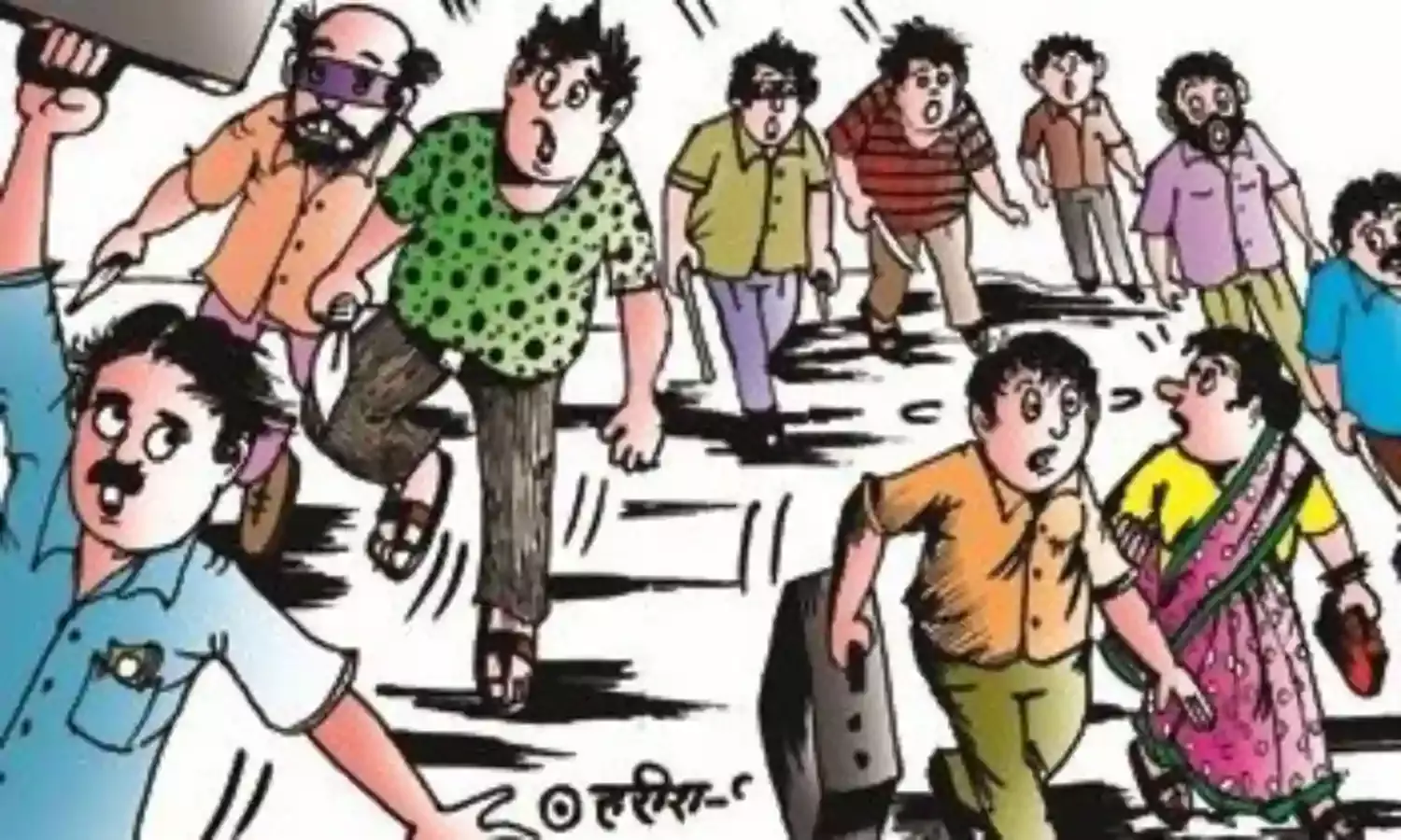 उस्तरा से हमला कर की लूटपाट, मोपेड तोड़ी