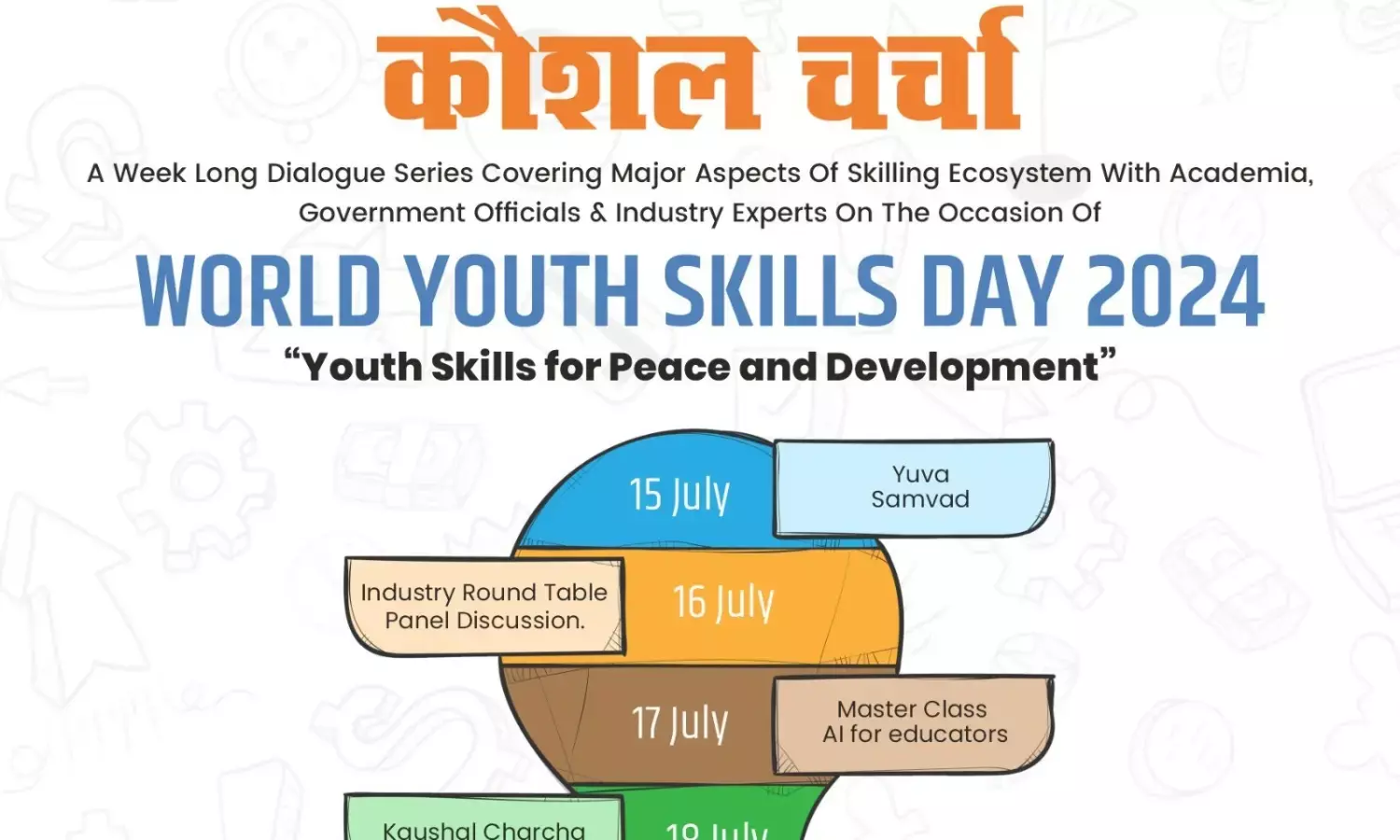 वर्ल्ड यूथ स्किल्स डे के अवसर पर आईसेक्ट समूह द्वारा “कौशल चर्चा” के 5वें संस्करण का होगा आगाज