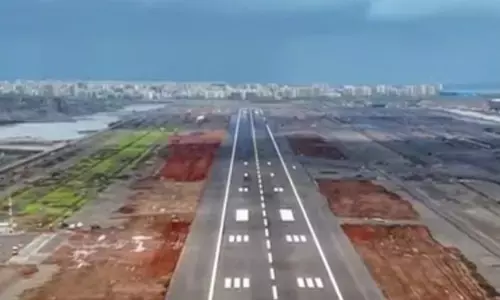 डीबी पाटील हवाई अड्डे से विमान ने भरी उड़ान, सिग्नल टेस्टिंग के तहत एएआई की कवायद