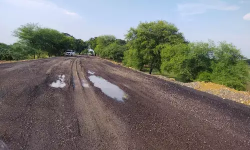 बारिश की चंद बूंदों ने उखाड फेंकी 4.69 करोड की सडक, मध्यप्रदेश सडक विकास निगम की साख पर दाग साबित हो रही अमानगंज बायपास