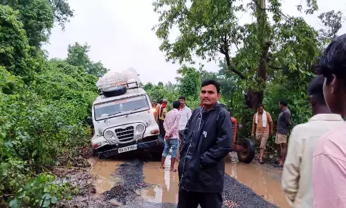 गडचिरोली के कुनघाड़ा रै. मंडल में अतिवृष्टि से 9 मकान ढहेे , भारी नुकसान