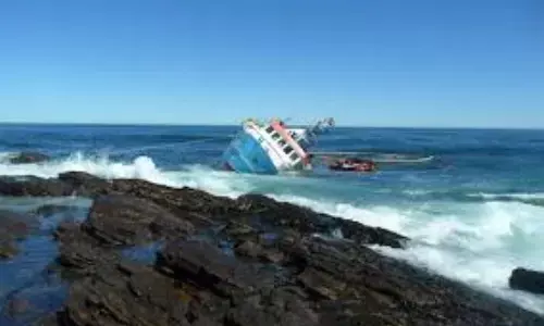 मछली पकड़ रहे युवकों की नाव पलटी, एक बहा