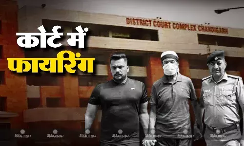 चंडीगढ़ कोर्ट में हुई फायरिंग, पूर्व AIG ने दामाद पर बरसाई ताबतोड़ गोलियां, रास्ते में तोड़ा दम