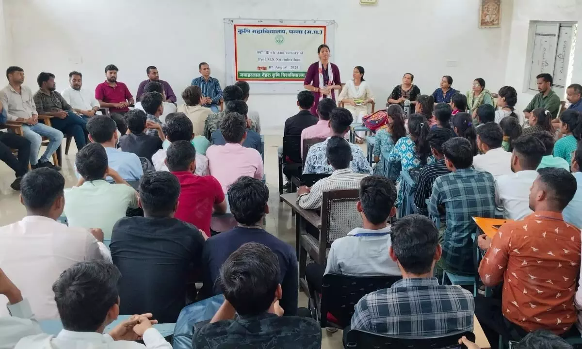 कृषि महाविद्यालय में मनाई गई प्रो. एम.एस. स्वामीनाथन की ९९वीं जयंती कृषि महाविद्यालय में मनाई गई प्रो. एम.एस. स्वामीनाथन की ९९वीं जयंती