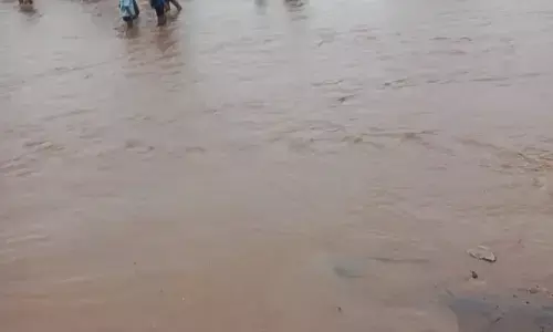 जोखिम में जान: तीन गांवों को जोडऩे वाली पुलिया बही, नदी पार कर पहुंच रहे लोग