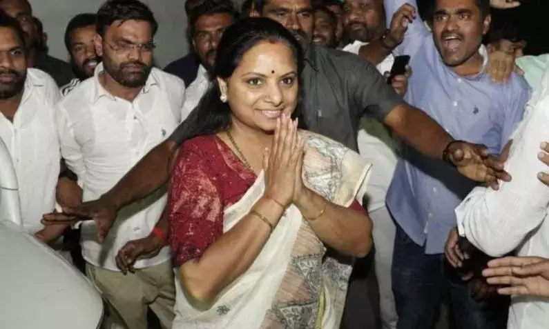 5 महीने बाद तिहाड़ जेल से रिहा हुई BRS नेता के. कविता, बोलीं- राजनीतिक कारणों से जेल में डाला गया