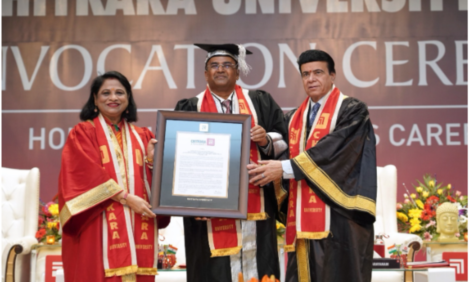 चितकारा यूनिवर्सिटी ने जैगल के चेयरमैन राज पी नारायणम को मानद डॉक्टरेट की उपाधि से किया सम्मानित