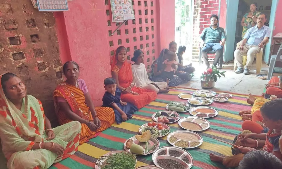 राष्ट्रीय पोषण माह में लगाई पौष्टिक आहार व्यंजन प्रदर्शनी राष्ट्रीय पोषण माह में लगाई पौष्टिक आहार व्यंजन प्रदर्शनी