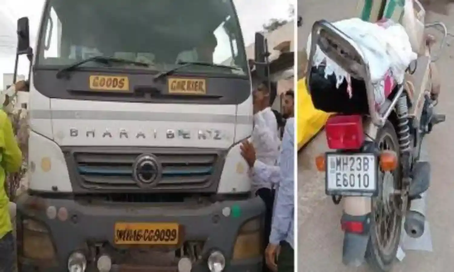 तेज रफ्तार टैंकर ने बाइक को मारी टक्कर, बीमार पत्नी की मौत पति की हालत गंभीर