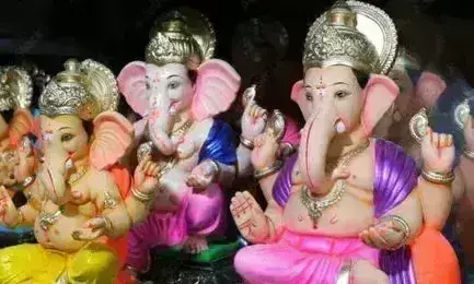 पीओपी की मूर्तियां बिकने से माटी कलाकारों की आंखे नम, कार्रवाई के नाम पर रसीद काटी