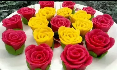 घर पर बनाएं गुलाब की तरह दिखने वाली स्वादिष्ट मिठाई, लोग करेंगे टेस्ट की तारीफ