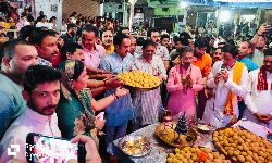 पन्ना-भगवान श्री गणेश जी को लगा 11 हजार 11 सौ 11 लड्डुओं का महाप्रसाद