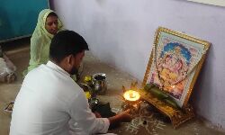 पन्ना- वैष्णव माता आईटीआई में किया गया भगवान विश्वकर्मा जी का पूजन