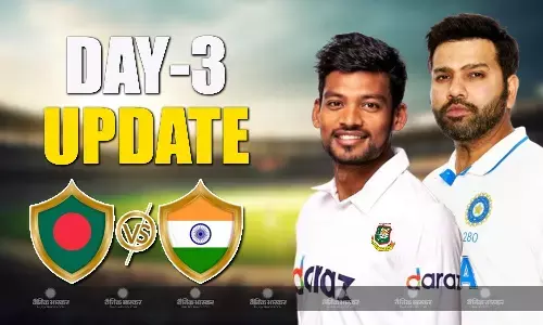 खराब रोशनी के कारण समय से पहले खत्म हुआ तीसरे दिन का खेल, मेहमान टीम को जीत के लिए 357 रनों की जरूरत