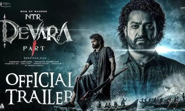 रिलीज हुआ जूनियर NTR और जाह्नवी की फिल्म देवरा पार्ट 1 दूसरा ट्रेलर, जबरदस्त एक्शन करते दिखे जूनियर एनटीआर और सैफ रिलीज हुआ जूनियर NTR और जाह्नवी की फिल्म देवरा पार्ट 1 दूसरा ट्रेलर, जबरदस्त एक्शन करते दिखे जूनियर एनटीआर और सैफ