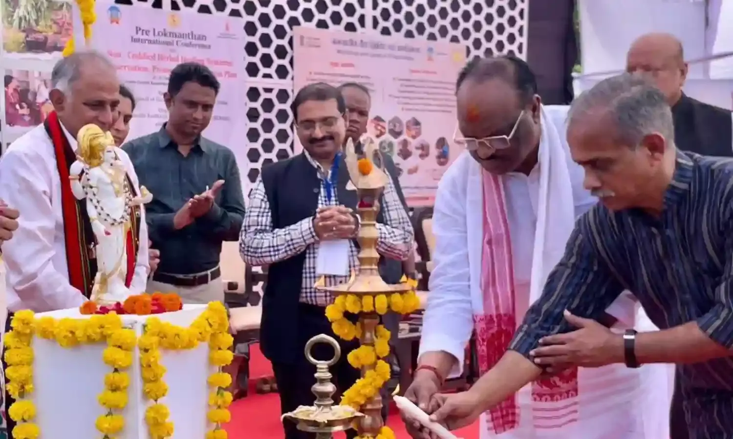 मानव संग्रहालय में केन्द्रीय राज्यमंत्री दुर्गादास उइके ने अंतर राष्ट्रीय सम्मेलन पूर्व लोकमंथन का किया शुभारंभ