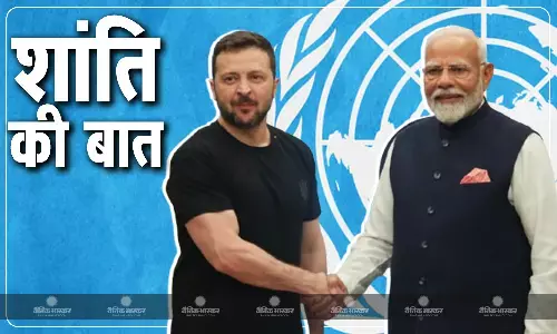 पीएम मोदी ने जेलेंस्की के साथ हुई बैठक के बाद कहा शांति के बिना विकास संभव नहीं