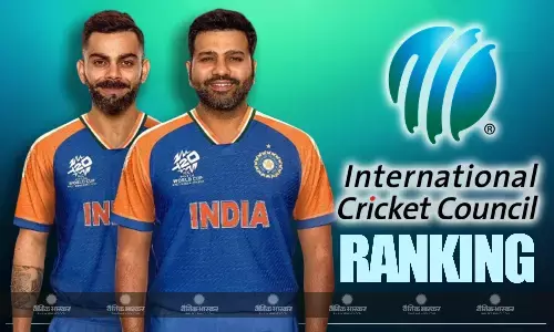 आईसीसी की लेटेस्ट रैंकिंग हुई जारी, रोहित-विराट को हुआ नुकसान, पहली बार टॉप-5 में पहुंचे जायसवाल आईसीसी की लेटेस्ट रैंकिंग हुई जारी, रोहित-विराट को हुआ नुकसान, पहली बार टॉप-5 में पहुंचे जायसवाल