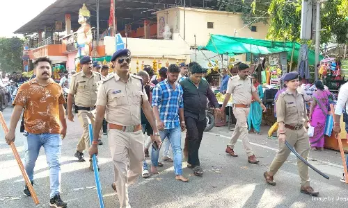 ऑपरेशन अभिमन्यू, सात असामजिक तत्वों पर गिरी गाज, कोतवाली पुलिस ने निकाला जुलूस