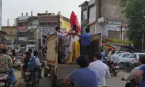 प्रतिमा स्थापना के साथ आदिशक्ति की उपासना का महापर्व प्रारंभ, मंदिरों में गूूंज रहे जयकारे