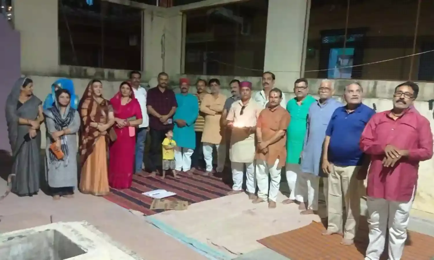 अखिल भारतीय ब्राम्हण एकता परिषद द्वारा नवरात्रि में किया जा रहा महाआरती का आयोजन