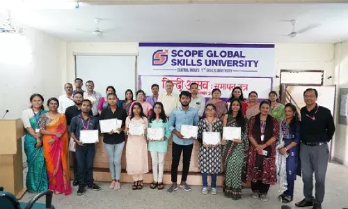 स्कोप ग्लोबल स्किल्स यूनिवर्सिटी में 15 दिवसीय ‘हिंदी उत्सव’ समारोह का समापन