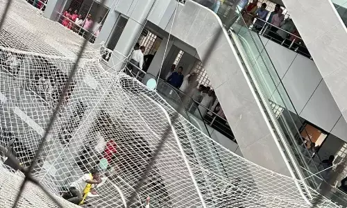 धनगर आरक्षण के लिए मंत्रालय की सुरक्षा जाल पर कूदे आंदोलनकारी, मचा हड़कंप