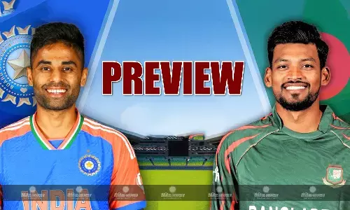 बांग्लादेश के खिलाफ सीरीज पर कब्जा जमाने उतरेगी टीम इंडिया, इस नए खिलाड़ी को मिल सकता है सूर्या की प्लेइंग इलेवन में मौका बांग्लादेश के खिलाफ सीरीज पर कब्जा जमाने उतरेगी टीम इंडिया, इस नए खिलाड़ी को मिल सकता है सूर्या की प्लेइंग इलेवन में मौका