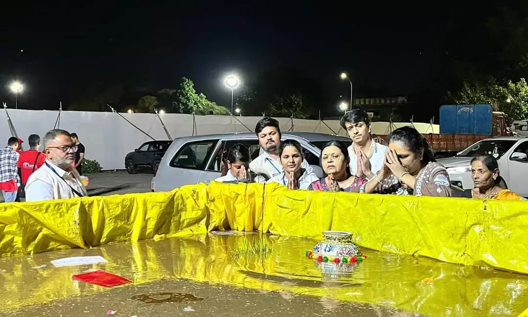 उपराजधानी में करीब 250 प्रतिमाओं का हुआ विसर्जन, 25 टन निर्माल्य संकलन