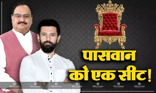एनडीए के खाते से चिराग को मिला 1 सीट का ऑफर! बीजेपी 69 सीटों पर लड़ेगी चुनाव, जानिए नीतीश की पार्टी को कितनी सीटें मिलेगी? एनडीए के खाते से चिराग को मिला 1 सीट का ऑफर! बीजेपी 69 सीटों पर लड़ेगी चुनाव, जानिए नीतीश की पार्टी को कितनी सीटें मिलेगी?