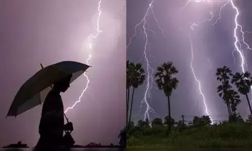 बिजली गिरने से हुई महिला की मौत, 24 घंटों में एक इंच बारिश