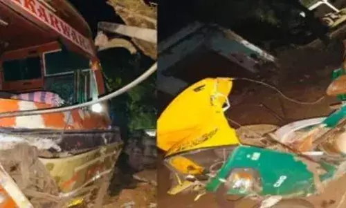 राजस्थान के धौलपुर में एक तेज रफ्तार स्लीपर कोच बस और टेंपो में जोरदार भिड़त,  दर्जनभर लोगों की मौत, कई घायल