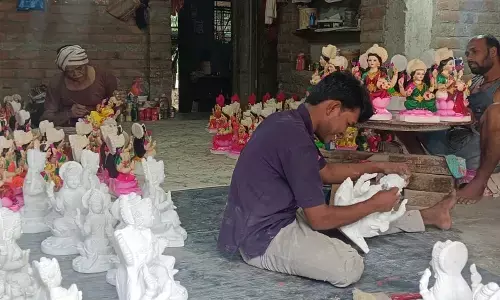 अमरावती की लक्ष्मी मूर्तियों की राज्य भर में डिमांड अमरावती की लक्ष्मी मूर्तियों की राज्य भर में डिमांड