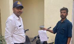 Satna News- बाइक के साइलेंसर से गोली की आवाज निकालने पर 13 हजार का जुर्माना