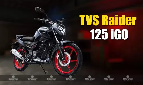 TVS Raider 125 iGO वेरिएंट बूस्ट मोड के साथ हुआ लॉन्च, कीमत 98,389 रुपए से शुरू TVS Raider 125 iGO वेरिएंट बूस्ट मोड के साथ हुआ लॉन्च, कीमत 98,389 रुपए से शुरू