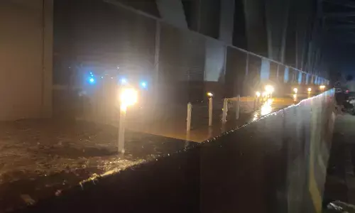 उद्घाटन के 15 दिन बाद ही नवनिर्मित बाबूपेठ उड़ान पुलिया पर छाया अंधकार