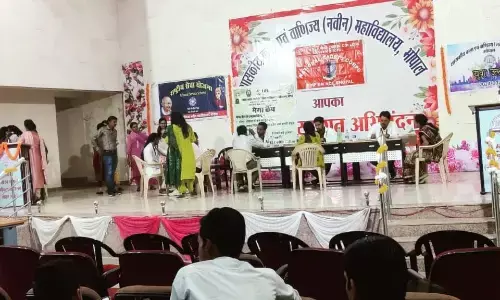 शासकीय कला एवं वाणिज्य (नवीन )महाविद्यालय में  4 एमपी बटालियन के अंतर्गत कॉलेज की एनसीसी इकाई ने निशुल्क चिकित्सा शिविर लगाया