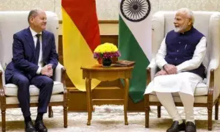 जर्मन चांसलर ओलाफ शोल्ज ने कहा सीमाओं को युद्ध के जरिए नहीं बदला जाना चाहिए