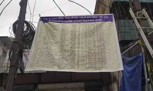 बिजली बिल के बड़े बकायादारों की विभाग ने चौराहे पर टांग दी लिस्ट