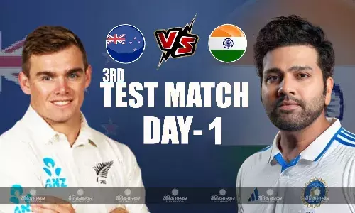 तीसरे टेस्ट में इज्जत बचाने उतरी टीम इंडिया, भारतीय गेंदबाजों के सामने पहले ही दिन सिमट गई न्यूजीलैंड तीसरे टेस्ट में इज्जत बचाने उतरी टीम इंडिया, भारतीय गेंदबाजों के सामने पहले ही दिन सिमट गई न्यूजीलैंड